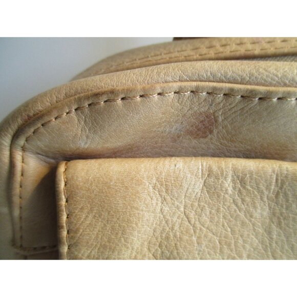*American Leather Beige Tan Leather Backpack Satchel